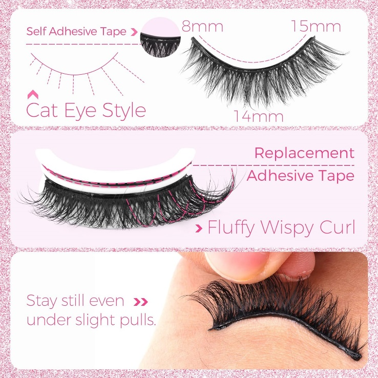 Obtenha glamour em um piscar de olhos com cílios autoadesivos: o melhor truque de beleza para economizar tempo