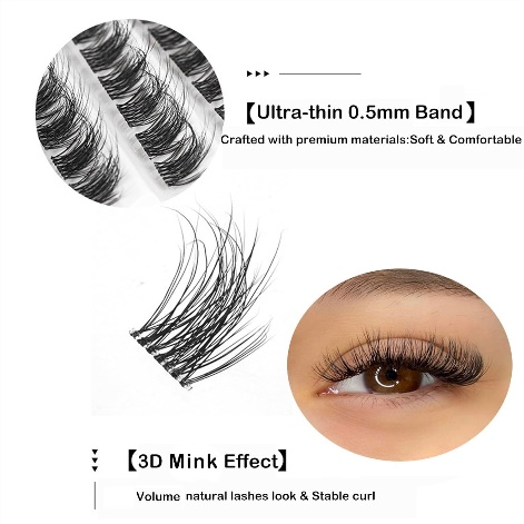 Extensões de cílios DIY Mega Volume com Pingdu Sparkling Eyelash®