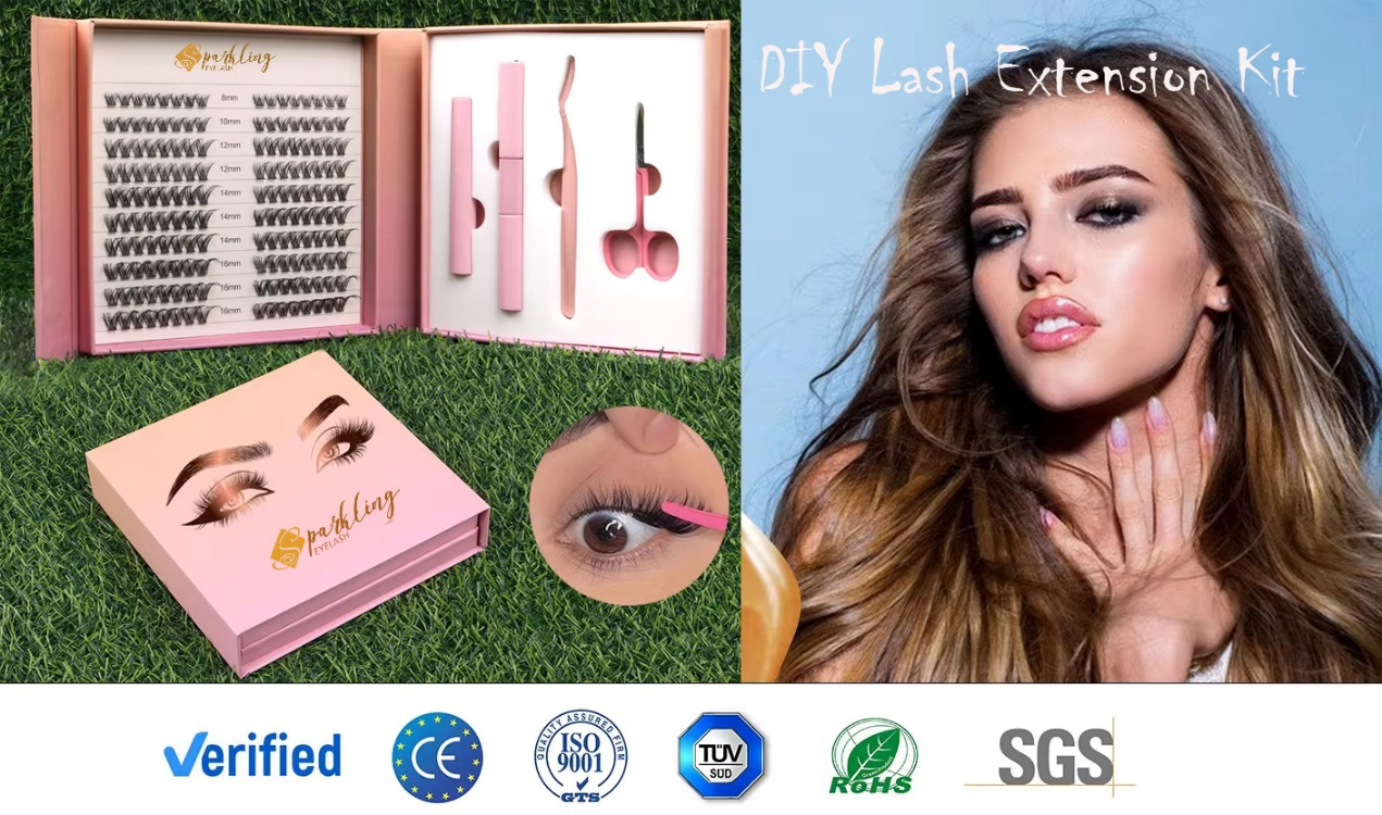 Obtenha o visual perfeito com o kit DIY Lash Cluster a preço de fábrica