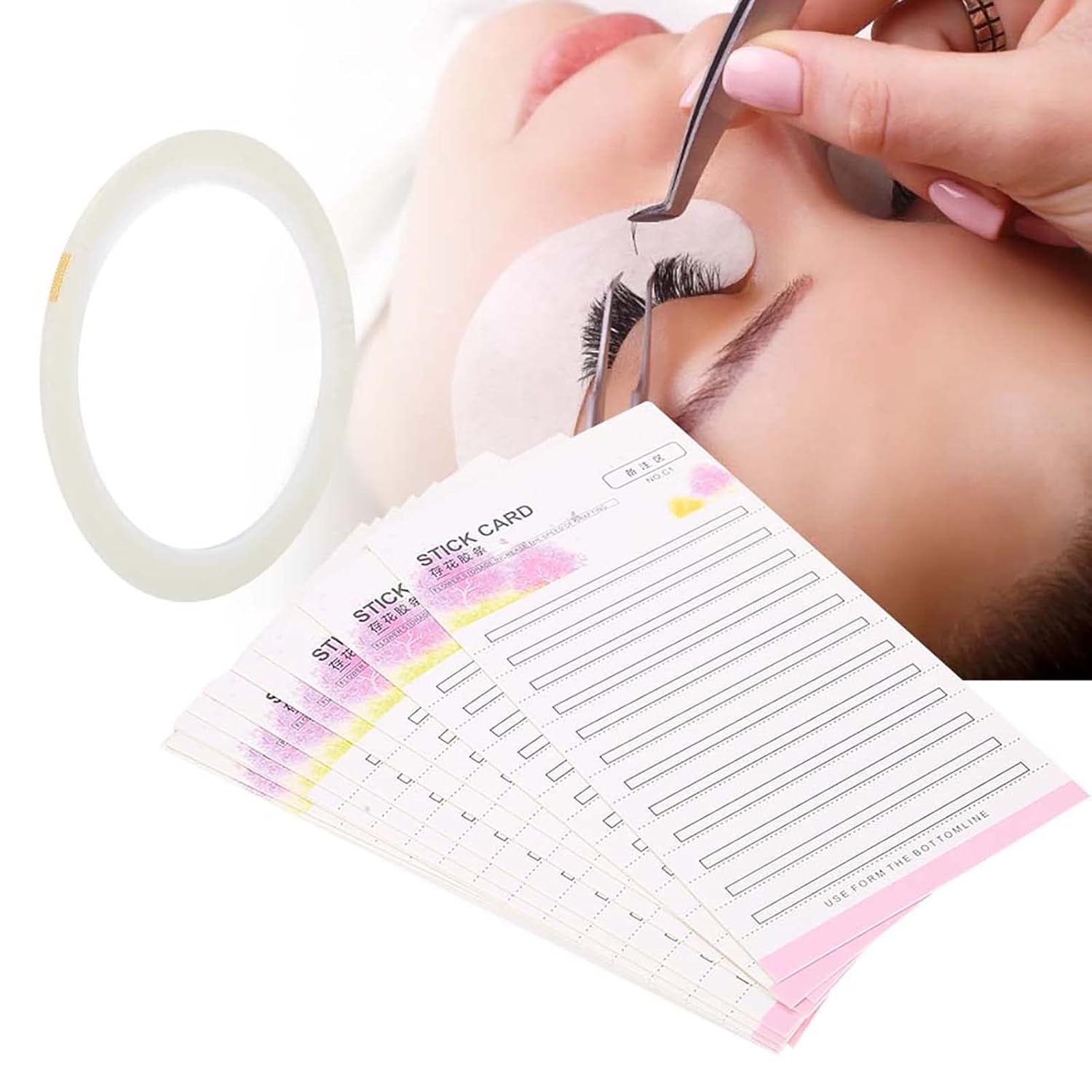 Cartão de papel para leques de cílios postiços - a solução definitiva para armazenamento de extensões de cílios