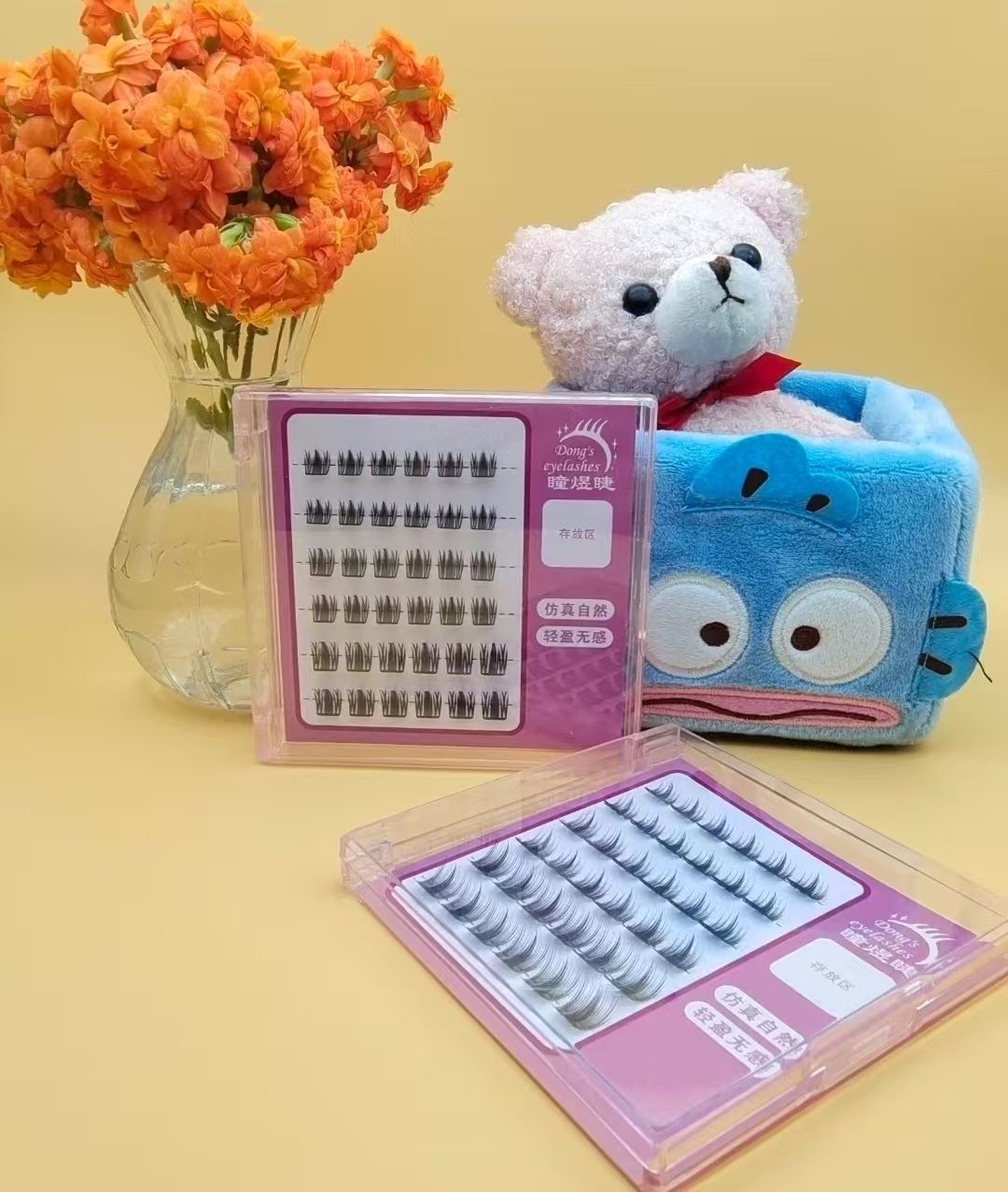 Dê um toque especial ao seu visual com cachos de cílios e cílios autoadesivos DIY