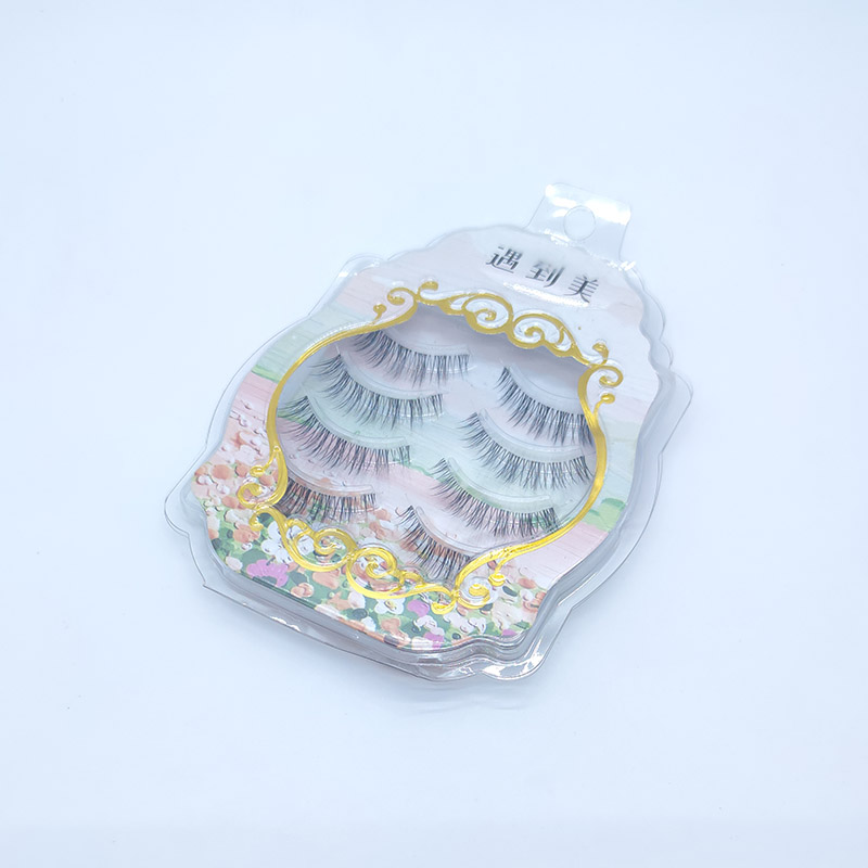 4 pares de fita invisível transparente cílios postiços desenhos animados olhos de anime