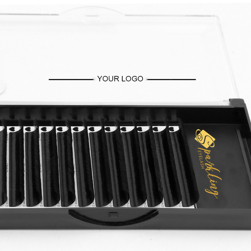 Extensões de cílios clássicas super foscas C Curl 8-15mm