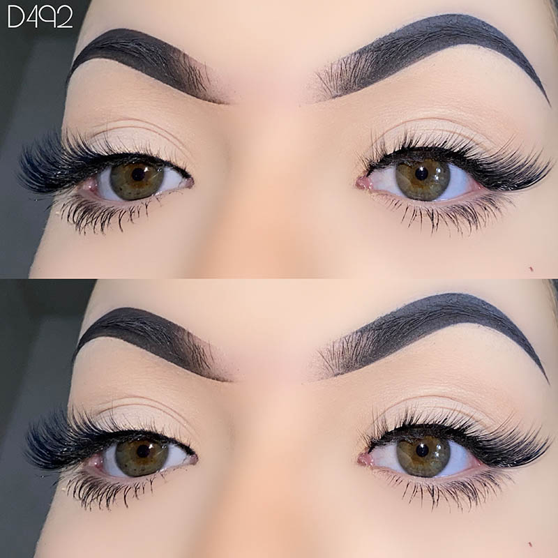 5 pares de cílios finos com aparência natural de cílios alados 7 mm-17 mm