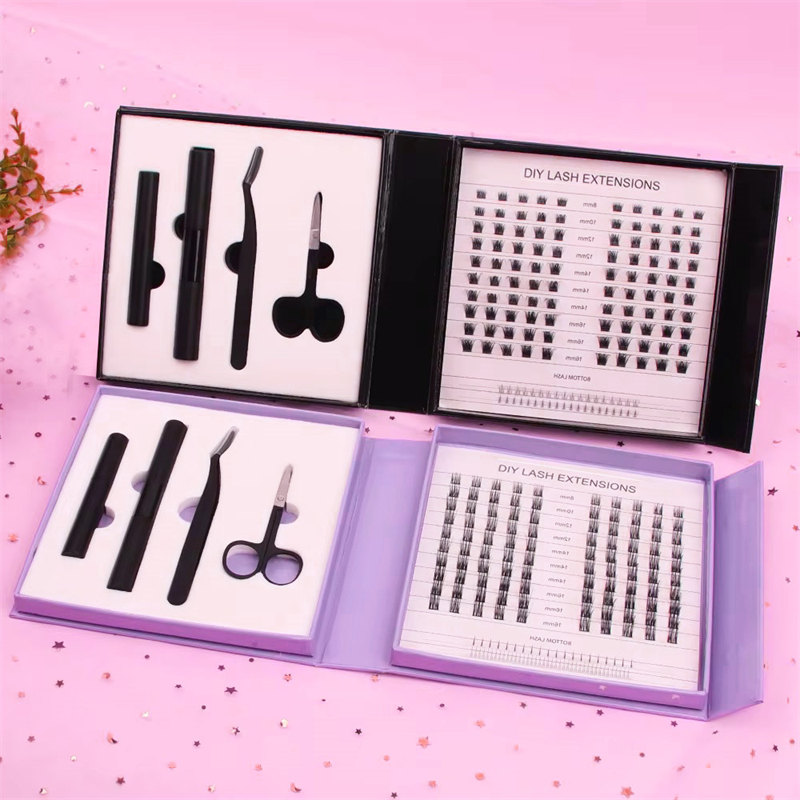 Kit de extensão de cílios DIY e selador