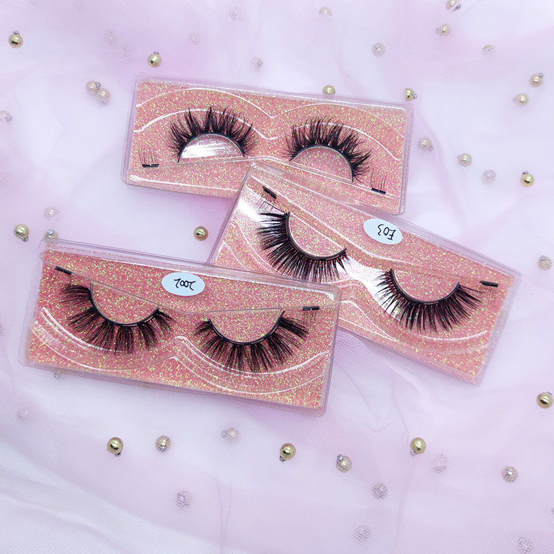Cílios magnéticos quatro âncoras Natural Look 1 par pacote