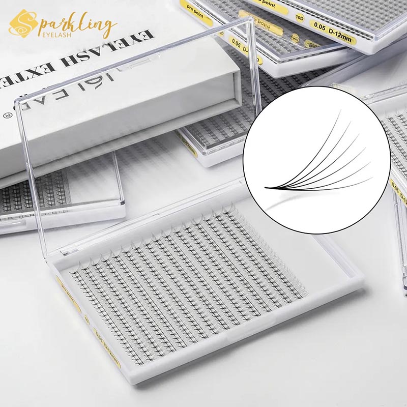 Kit de cílios em leque pré-fabricados Premier