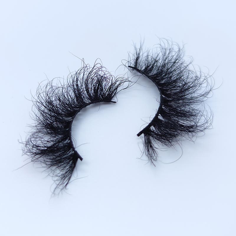 Cílios de vison reais Cílios falsos fofos D Curl Cílios falsos dramáticos