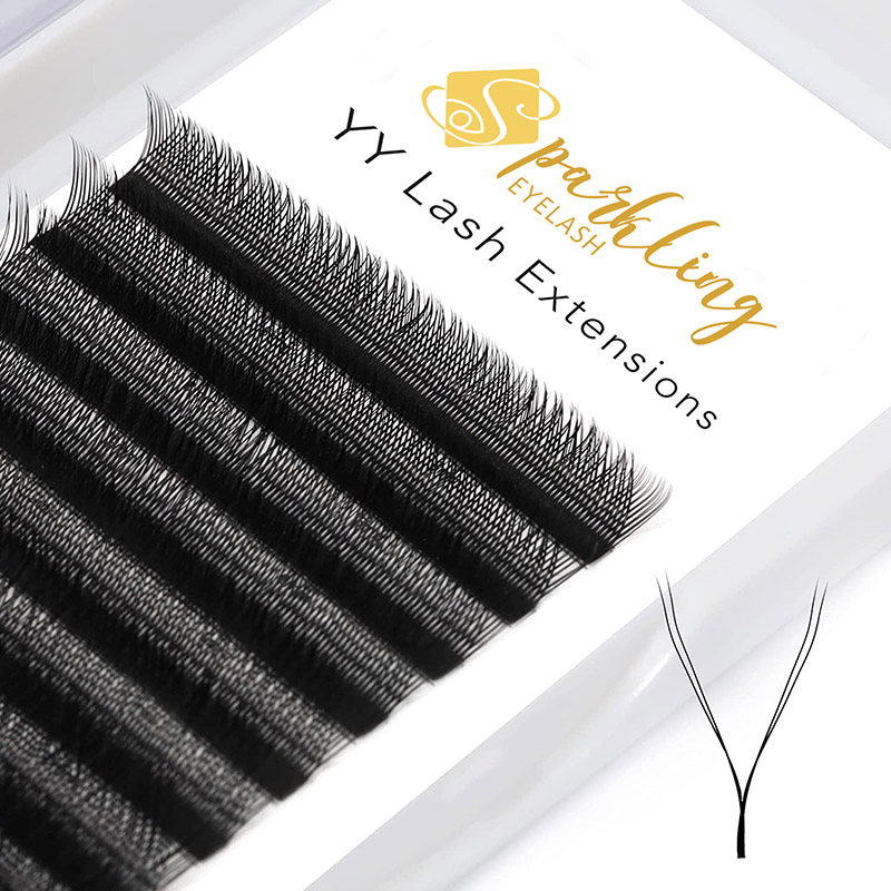 Extensões de cílios em forma de YY 2D Premade Fans Eyelash